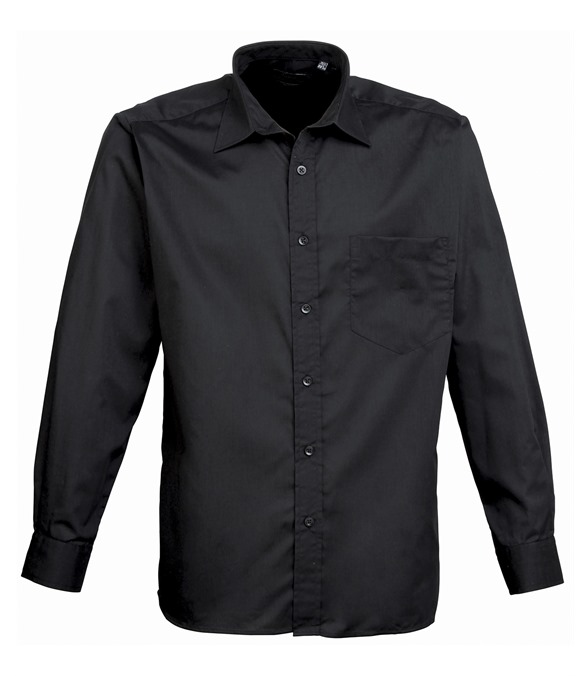 Long sleeve poplin shirt