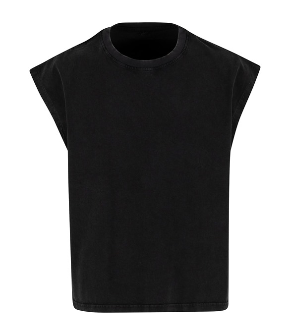 Vintage cropped heavy sleeveless tee