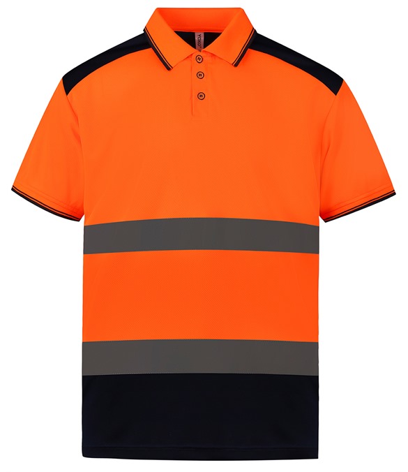 Hi-vis two-tone polo shirt (HVJ220)
