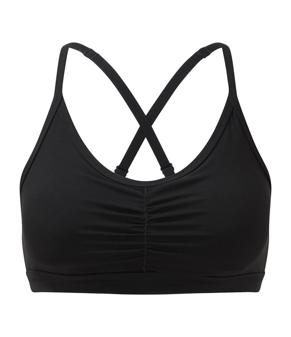 Women&#39;s TriDri? ruched sports bra (medium impact)