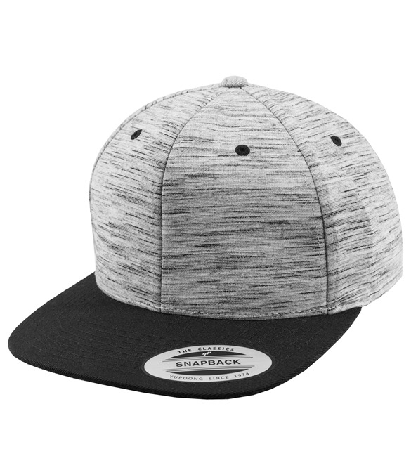 Stripes melange crown snapback (6089SC)