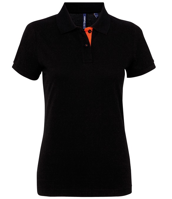 Women&#39;s contrast polo