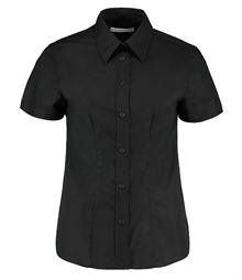 Women's workplace Oxford blouse short-sleeved (tailored fit)