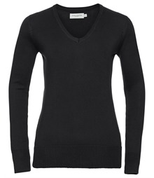 Women's v-neck knitted sweater