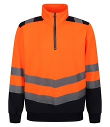 Pro hi-vis ?-zip sweatshirt
