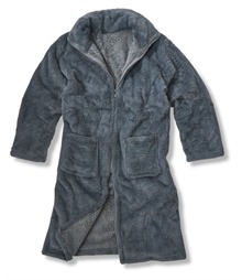 Luxury eskimo faux fur zipped gown