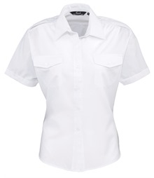 Women's short sleeve pilot blouse