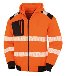 Recycled robust zipped safety hoodie