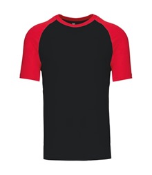 Baseball Short-sleeved two-tone T-shirt