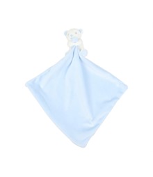 Baby animal comforter with rattle