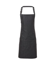 Jeans stitch bib apron