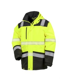 Printable softshell safety coat