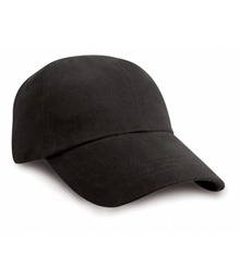Low-profile heavy brushed cotton cap