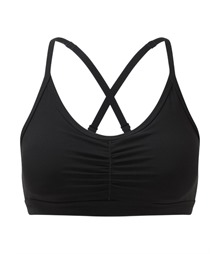 Women's TriDri? ruched sports bra (medium impact)