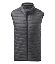 Melange padded gilet