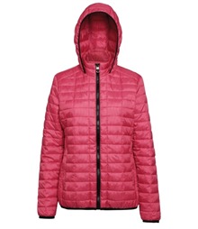 Women's honeycomb hooded jacket