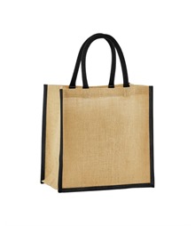 Natural starched jute mini gift bag