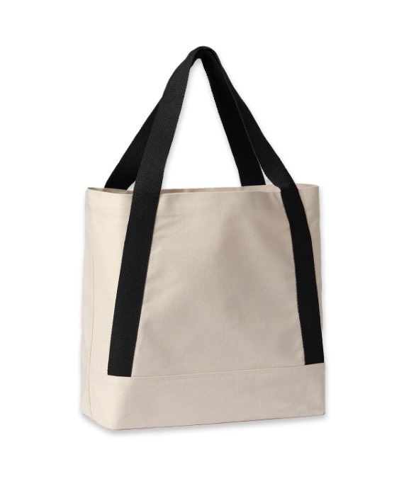 Dakota recycled contrast strap tote